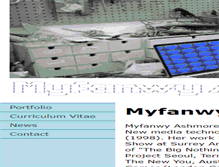 Tablet Screenshot of myfanwy.ca